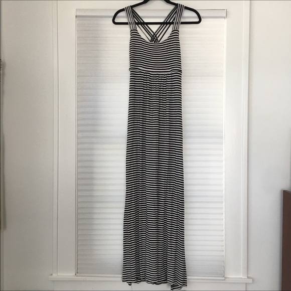 Calvin Klein Dresses & Skirts - Calvin Klein Striped Strappy Maxi Dress Size 6